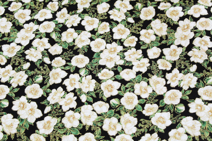 Holiday Table Runner - Christmas Trimmed In Gold