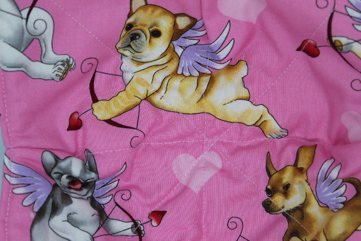 Puppy Love In Pink Small & Large Bowl Cozy Set