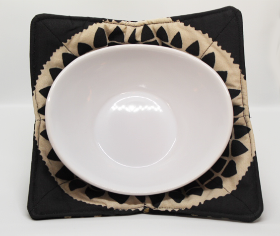 Seeds of Life (Dark) Bowl & Plate Cozy Set