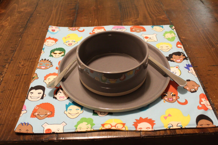 Everyone Is Welcome To The Neighborhood Placemats. Set of 4