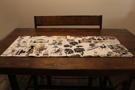 Steampunk Travels Table Runner