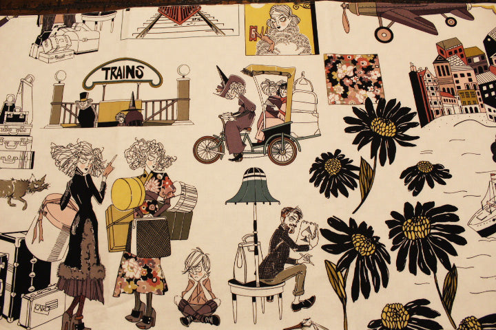 Steampunk Travels Table Runner