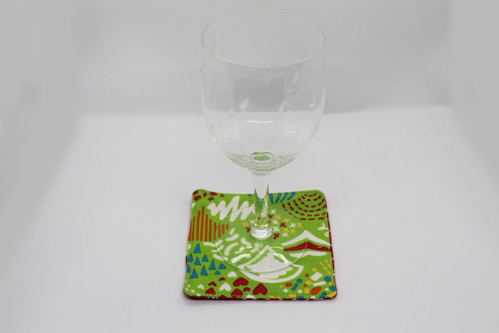 Energy Fabric Coasters. Set of 4