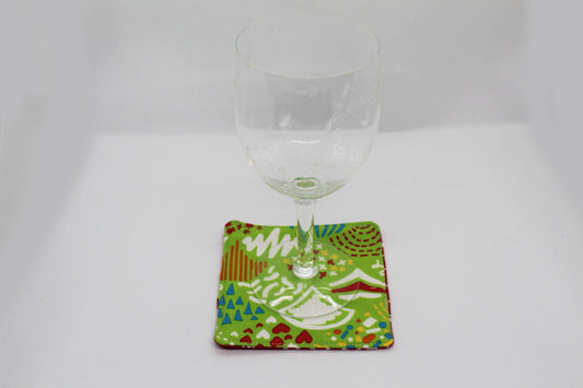 Energy Fabric Coasters. Set of 4