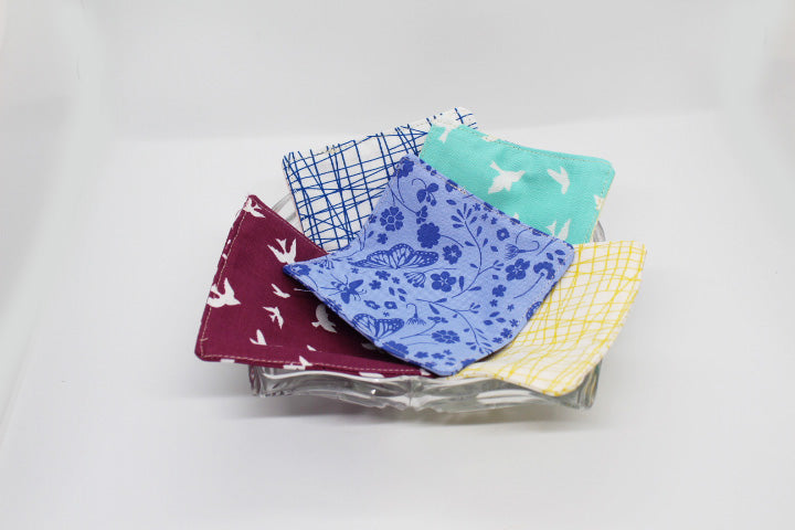 Catch of the Day Fabric Coasters.  Set of 4