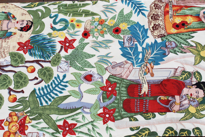 Holiday Table Runner Hispanic Heritage- Frida In The Garden
