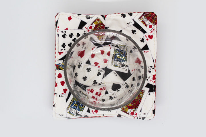 CARD SHARK- Small Bowl Cozy