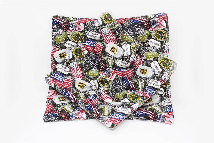 IN HONOR - THE ARMY  - Large Plate Cozy