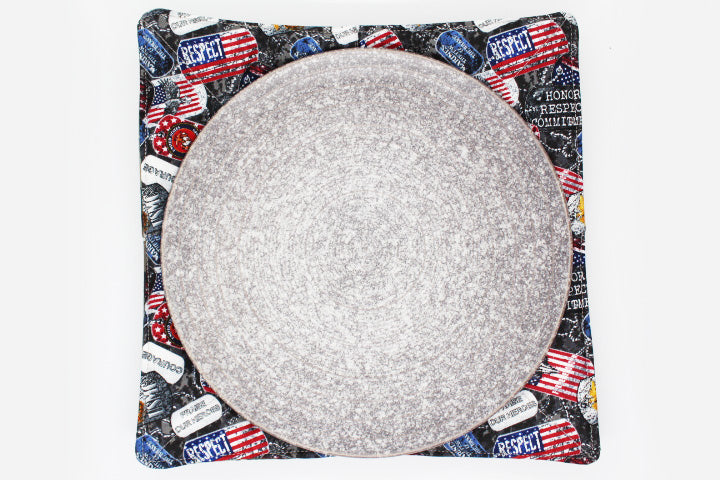 IN HONOR - THE MARINES  - Large Plate Cozy