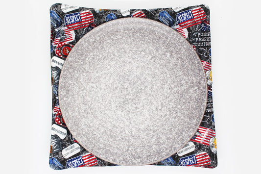 IN HONOR - THE MARINES  - Large Plate Cozy