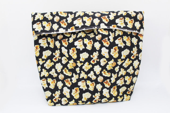 Reusable microwave popcorn bag