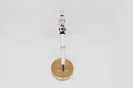 She Is Strong Houndstooth Beaded Pen