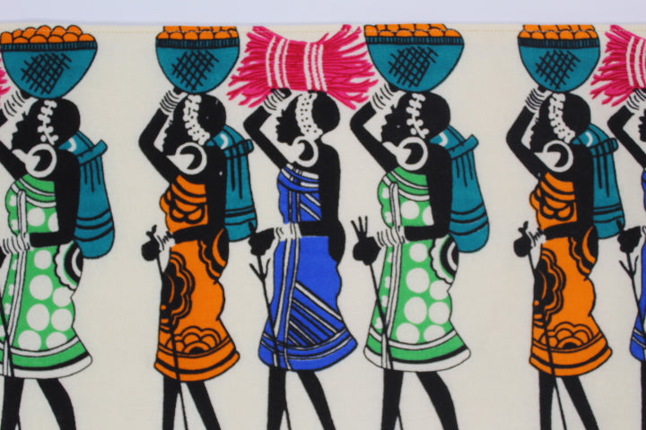 African Promenade with Cream Backing Rectangle Placemats (4 Piece)