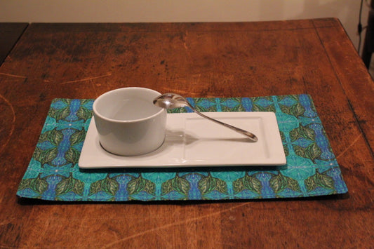 Collard Greens with Green Backing Rectangle Placemats (2 Piece)