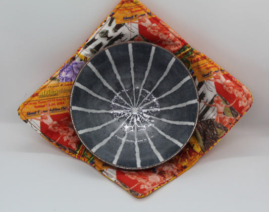 African Troupe in Purple Bowl Cozy