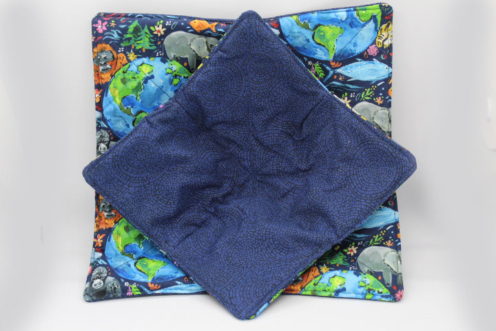 Lets Celebrate Earth Day Bowl & Plate Cozy Set