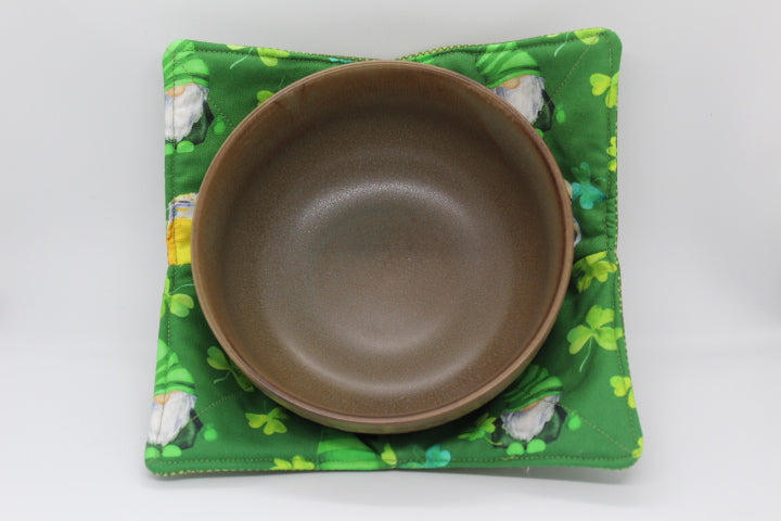 The Shamrock Gnome Small & Large Bowl Cozy Set