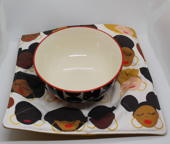 Sistas In Prayer Large Bowl, Small Bowl & Plate Cozy Set